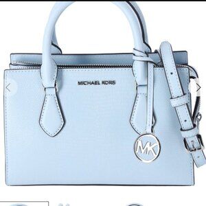 Michael Kors Blue Sheila Satchel 2 Way Bag NWT
